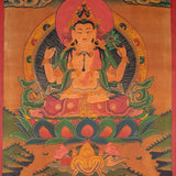 Chenrezig painting from Nepal - Himalayas Shop