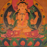 Chenrezig painting from Nepal - Himalayas Shop