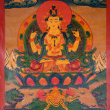 Chenrezig canvas tibetan art - Himalayas Shop
