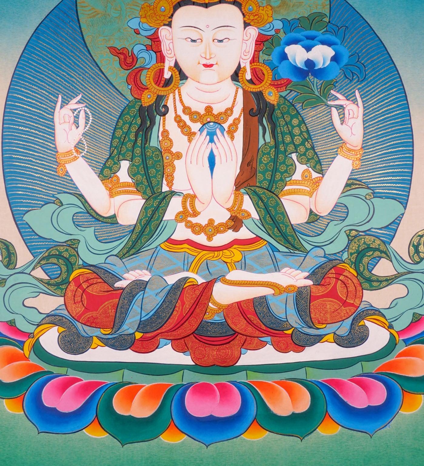Chengresi Thangka Painting