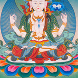 Chengresi Thangka Painting