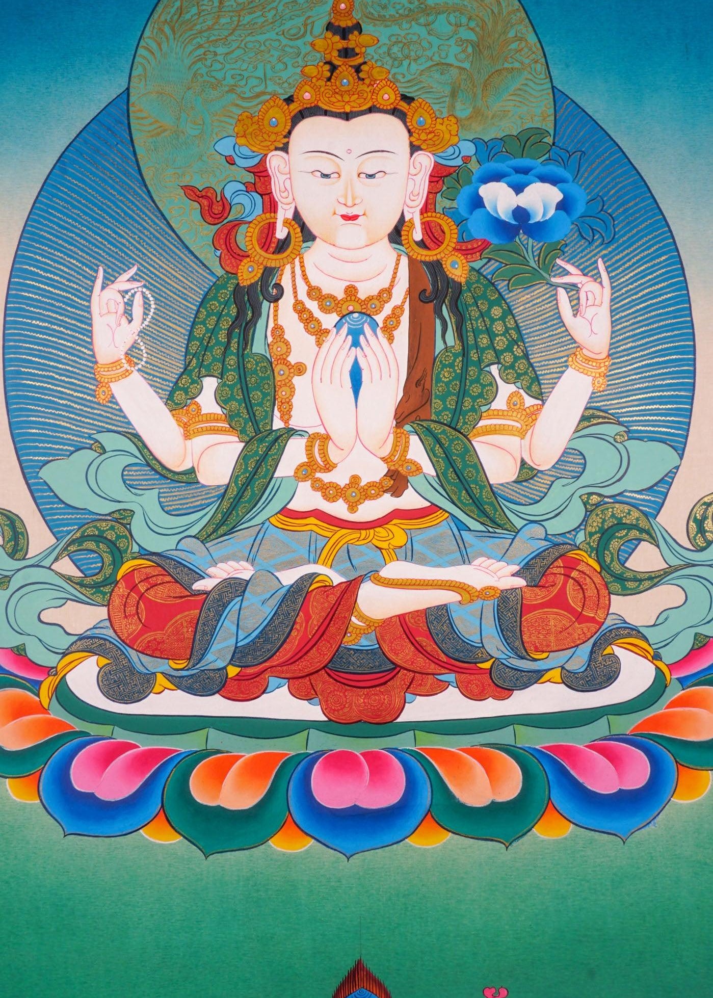 Chengresi Thangka Painting
