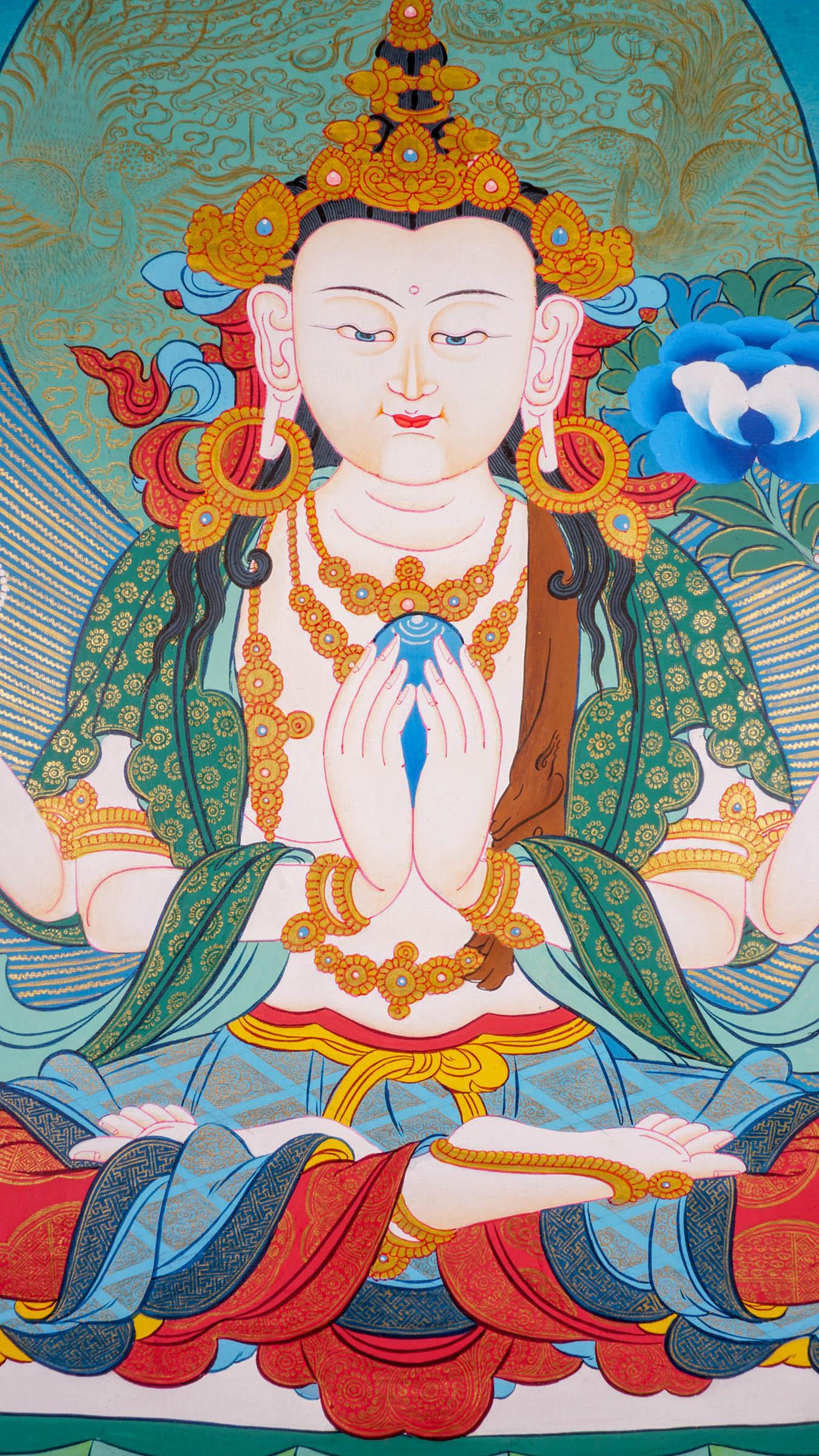Chengresi Thangka Painting