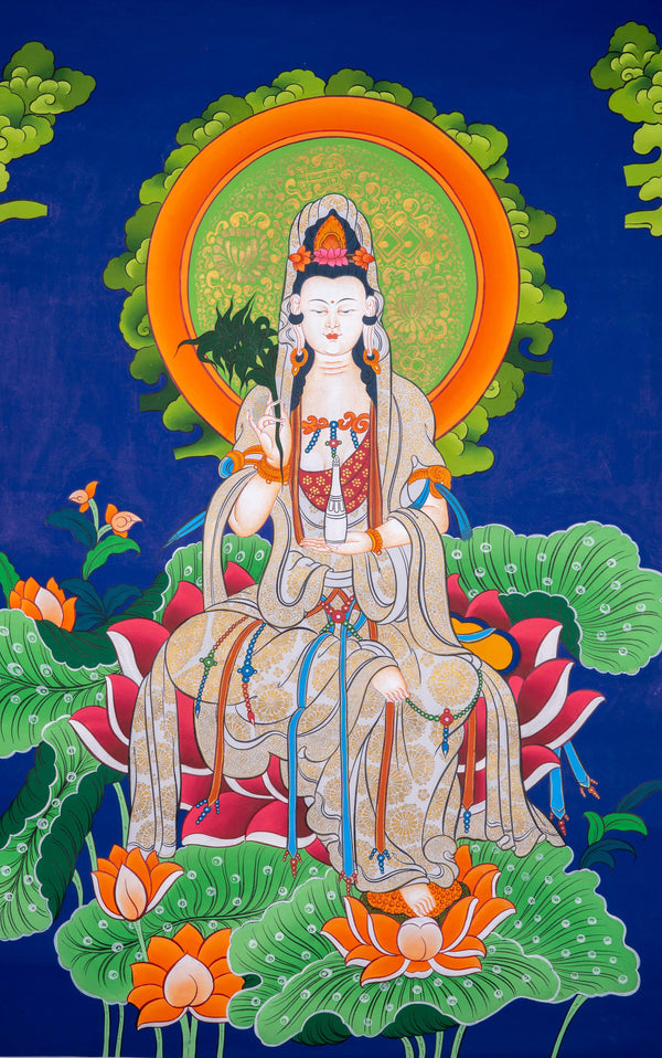 Guyanin Thangka painting - Himalayas Shop