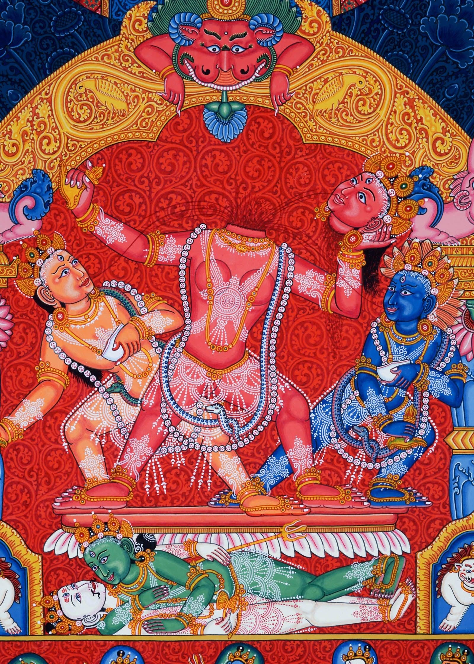 Buddha Life Thangka Painting - Best handpainted thangka painting - HimalayasShop