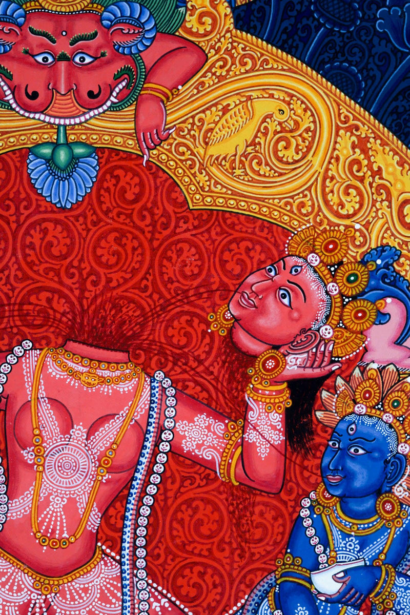 Buddha Life Thangka Painting - Best handpainted thangka painting - HimalayasShop