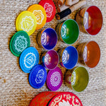 7 Colourful Singing Bowl Chakra Set - Himalayas Shop