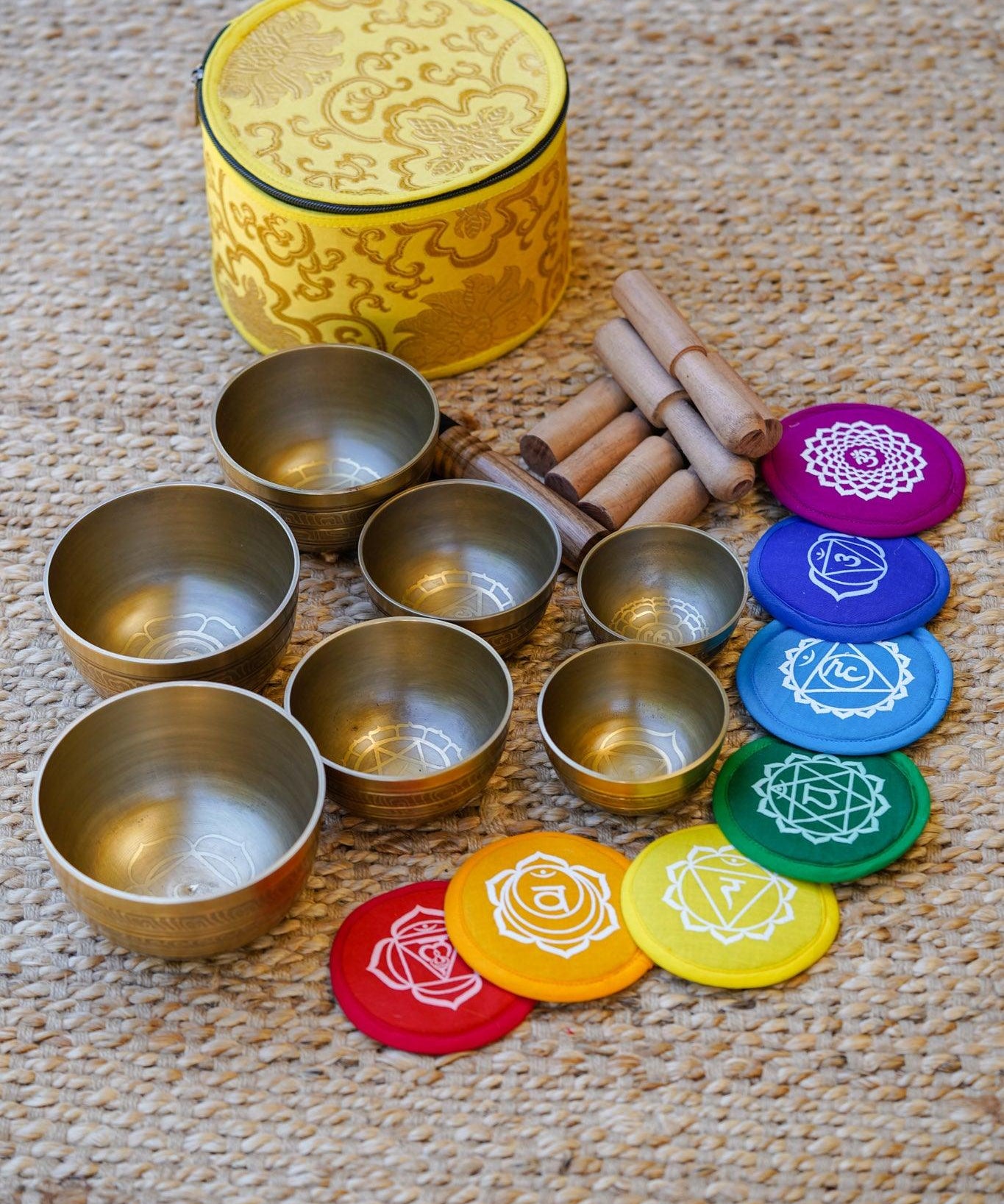 Chakra Set Singing Bowl for chakra healing