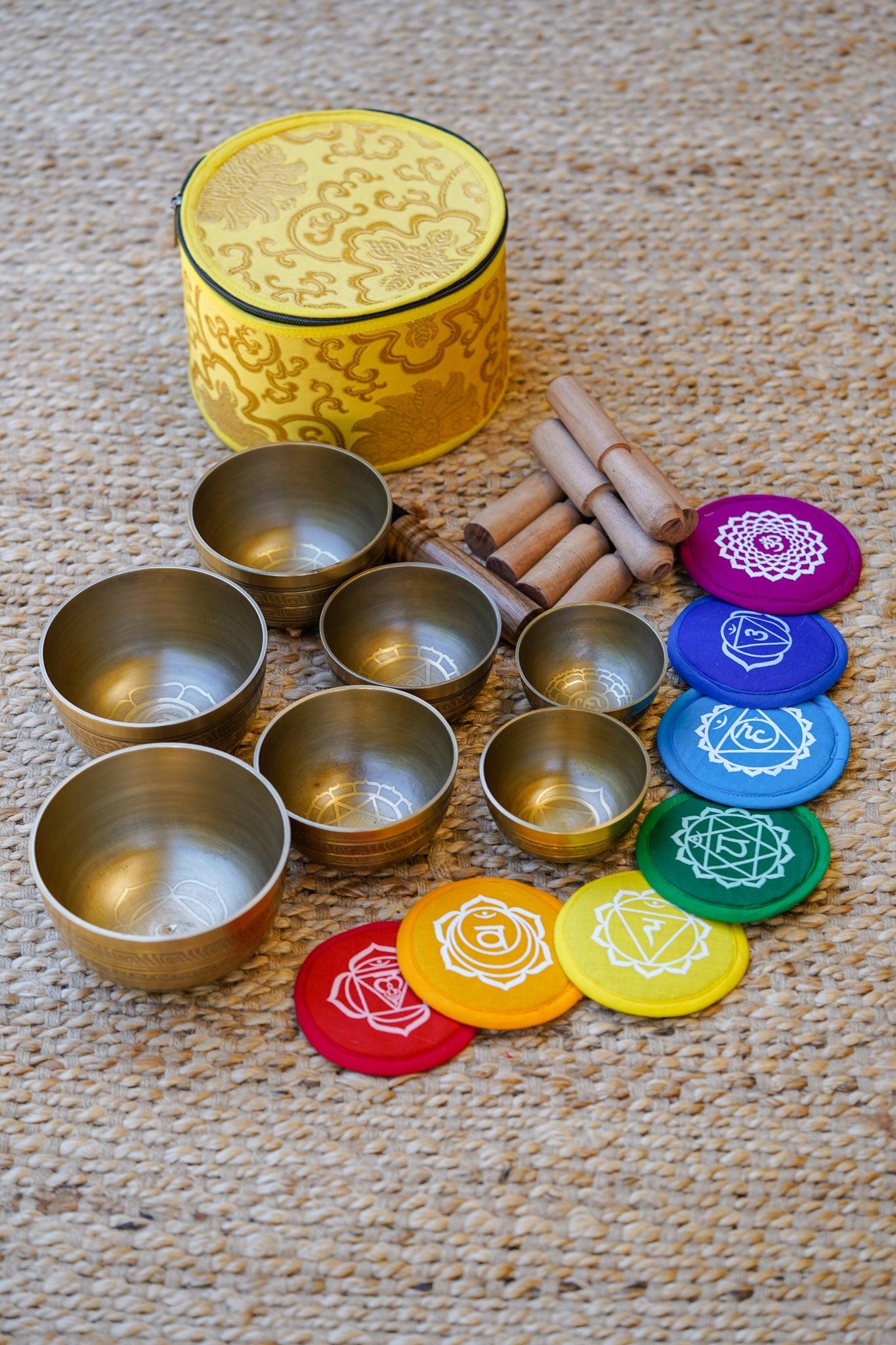 Chakra Set Singing Bowl for chakra healing