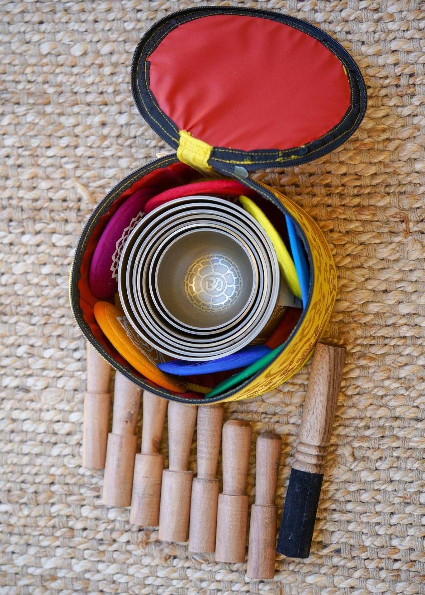 Chakra Set Singing Bowl for chakra healing