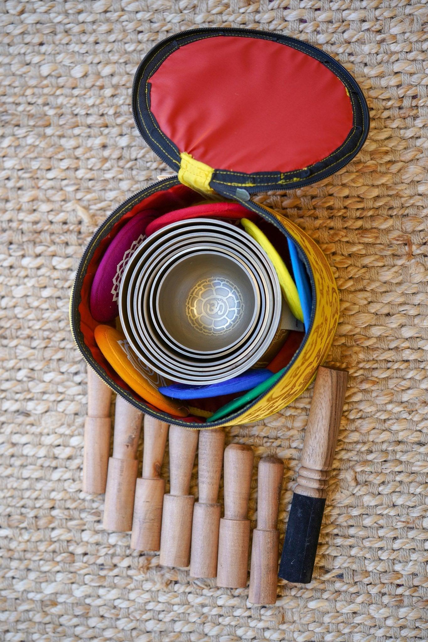 Chakra Set Singing Bowl for chakra healing
