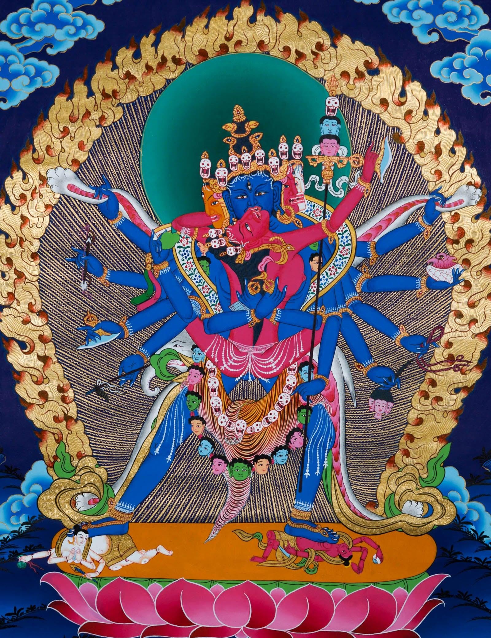 Chakrashamabhara Thangka Painting - Himalayas Shop