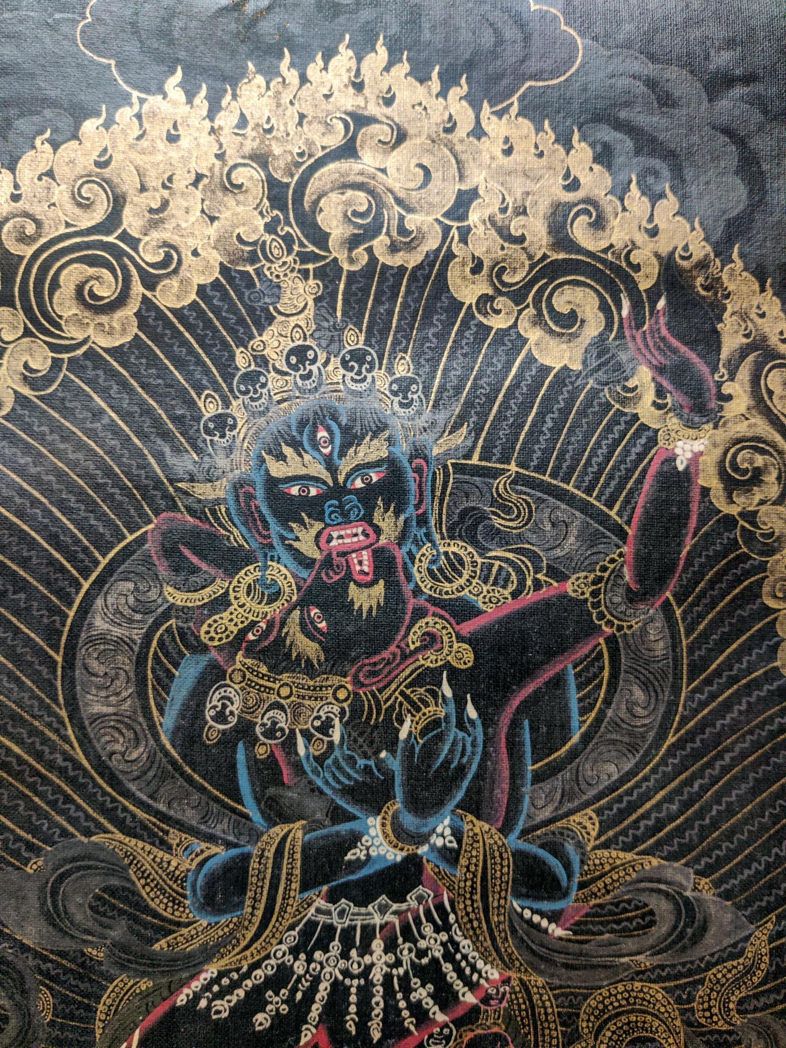 The union of Cakrasamvara and Vajravarahi Thangka Painting