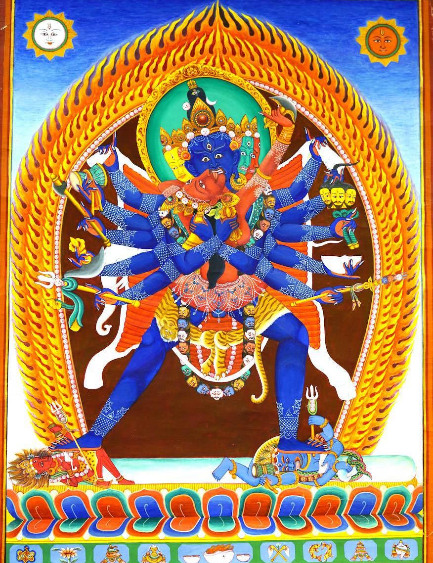 Chakrasambhara Newari Thangka Painting