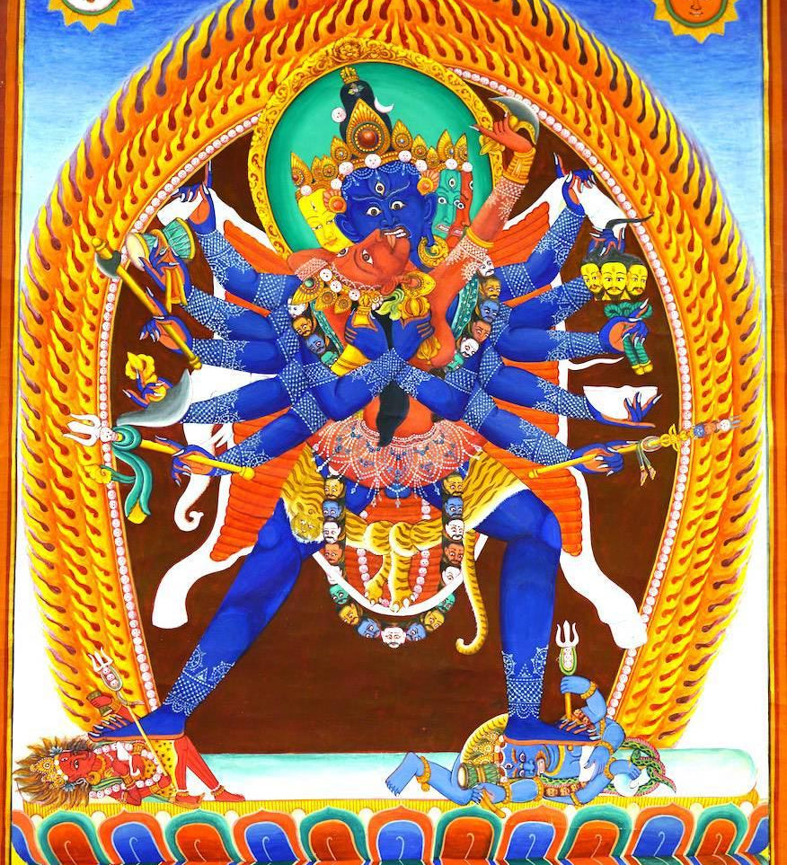 Chakrasambhara Newari Thangka Painting
