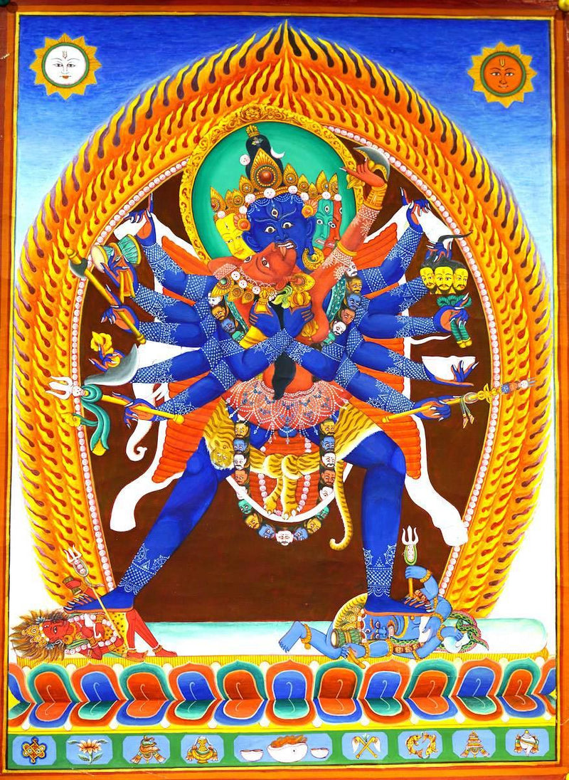 Chakrasambhara Newari Thangka Painting