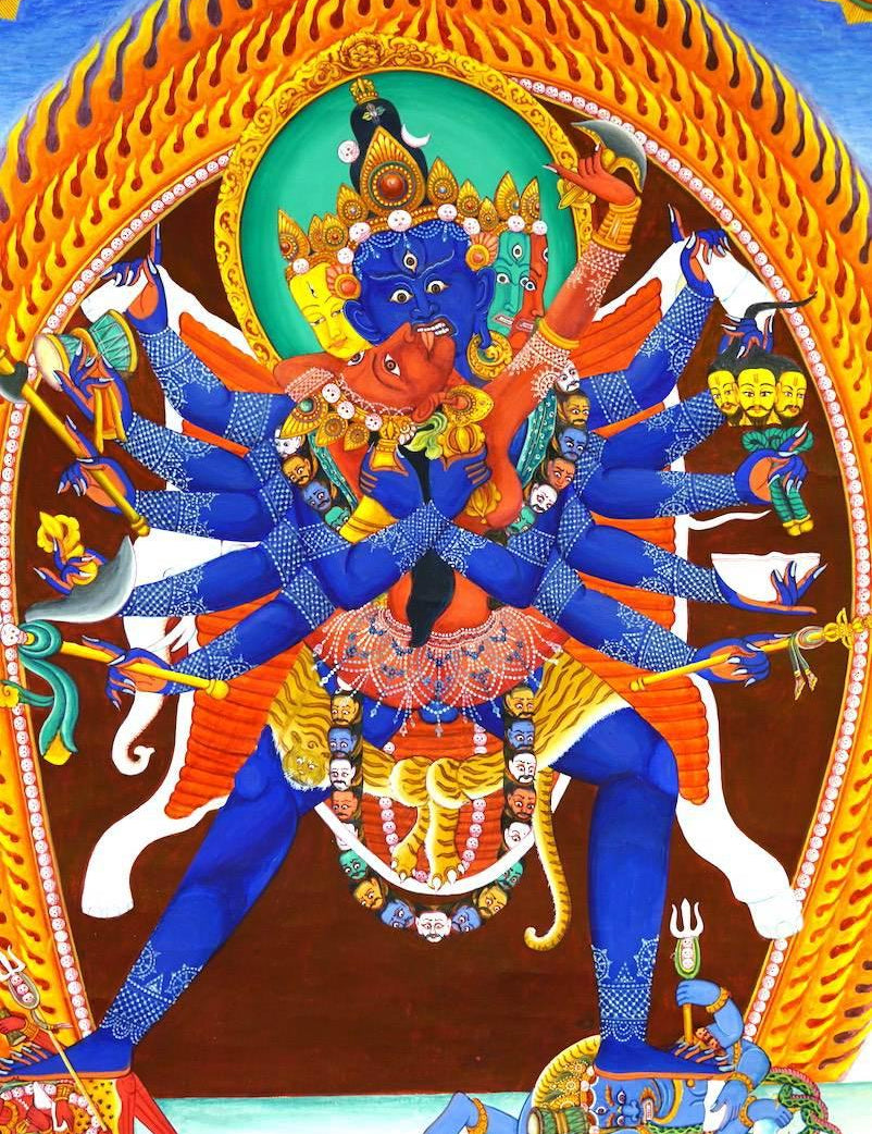 Chakrasambhara Newari Thangka Painting