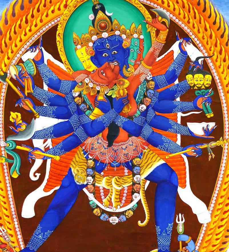 Chakrasambhara Newari Thangka Painting