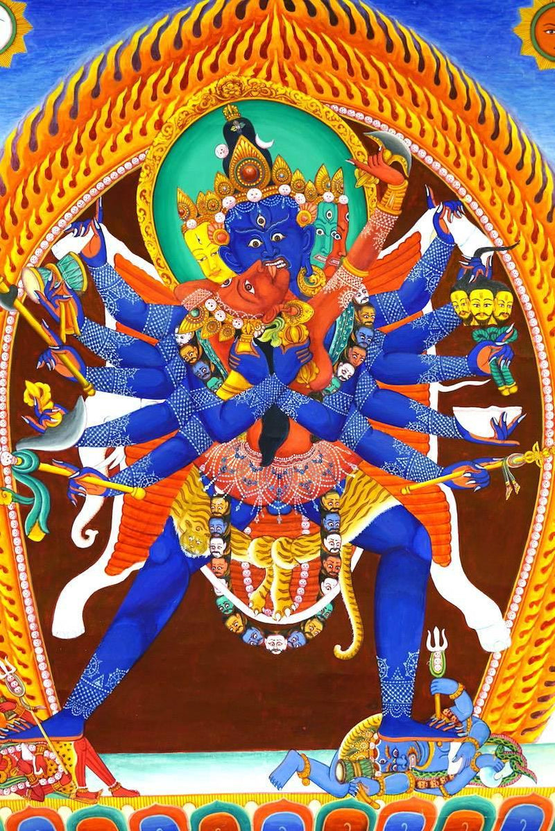 Chakrasambhara Newari Thangka Painting