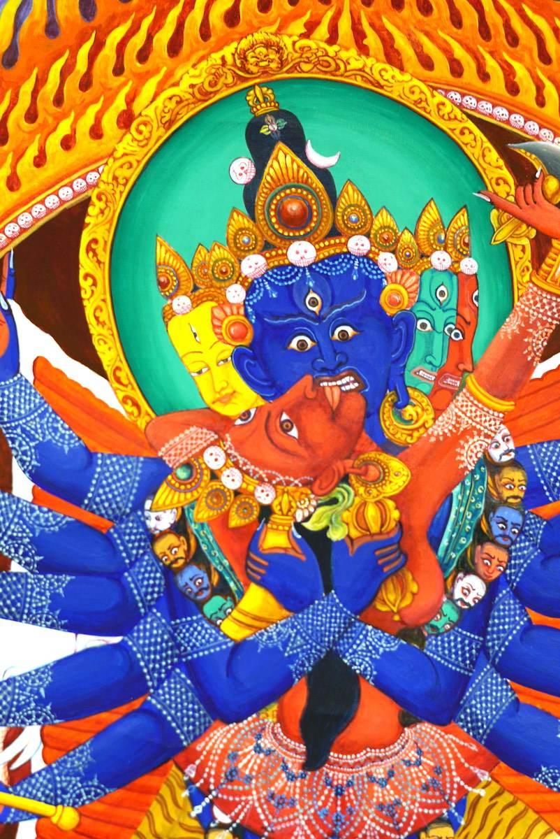 Chakrasambhara Newari Thangka Painting