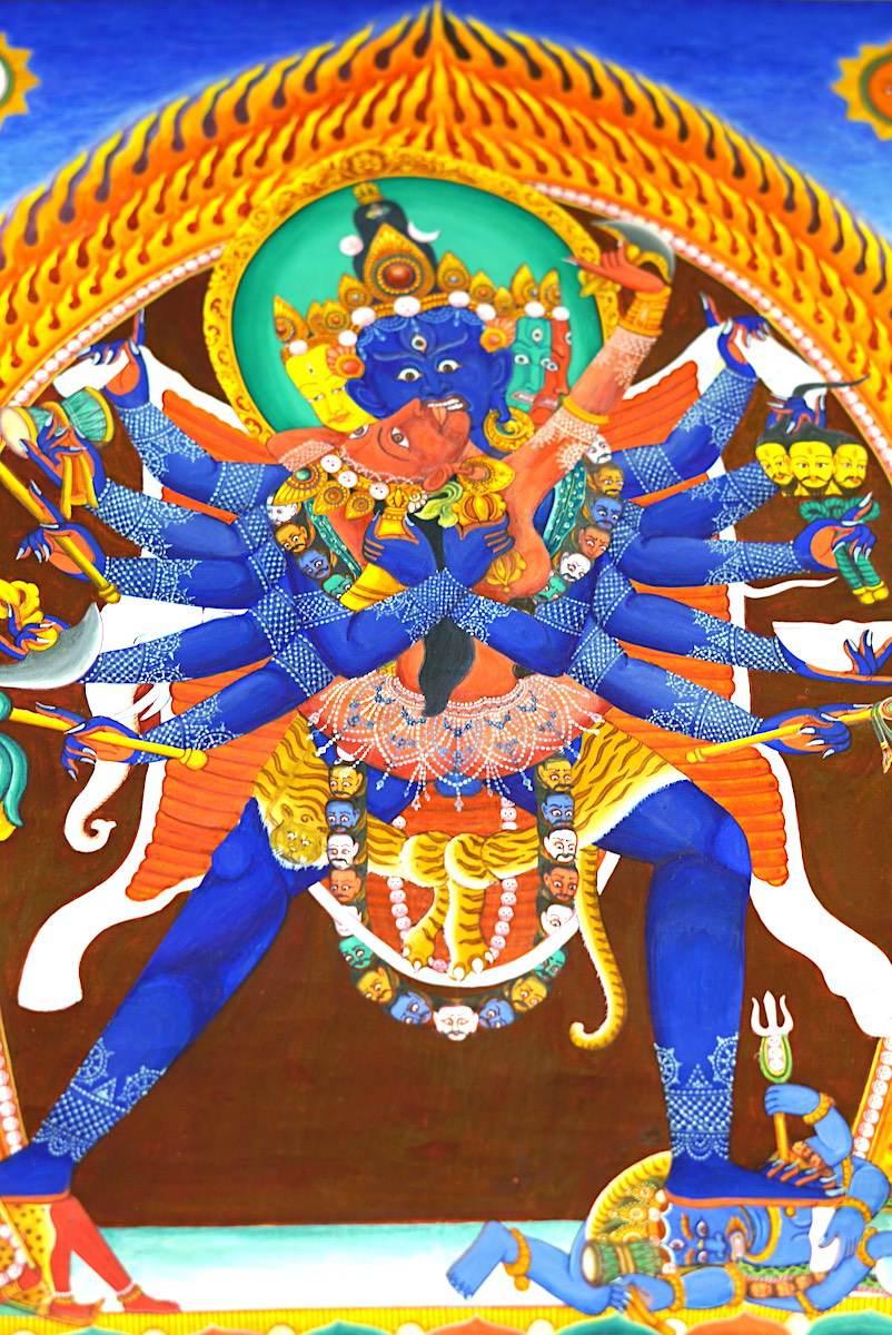 Chakrasambhara Newari Thangka Painting