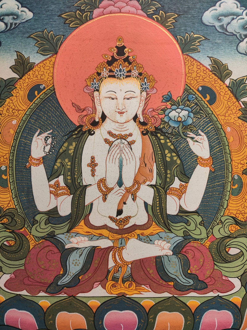 High quality Chengresi Thangka