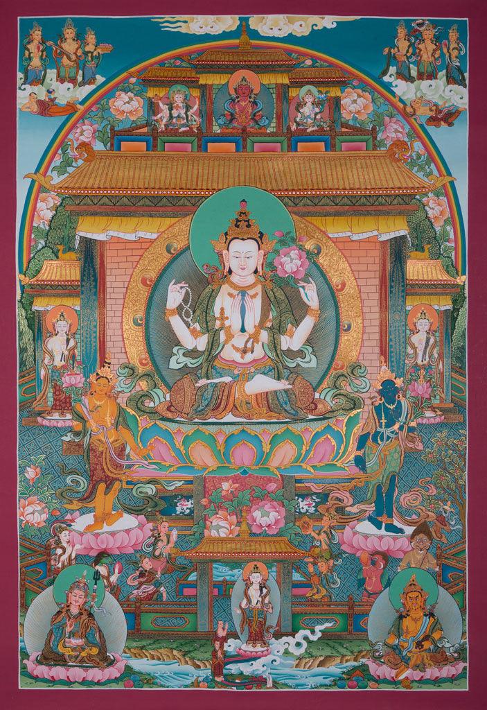 Chenrezig Compassion Bodhisattva art - Himalayas Shop
