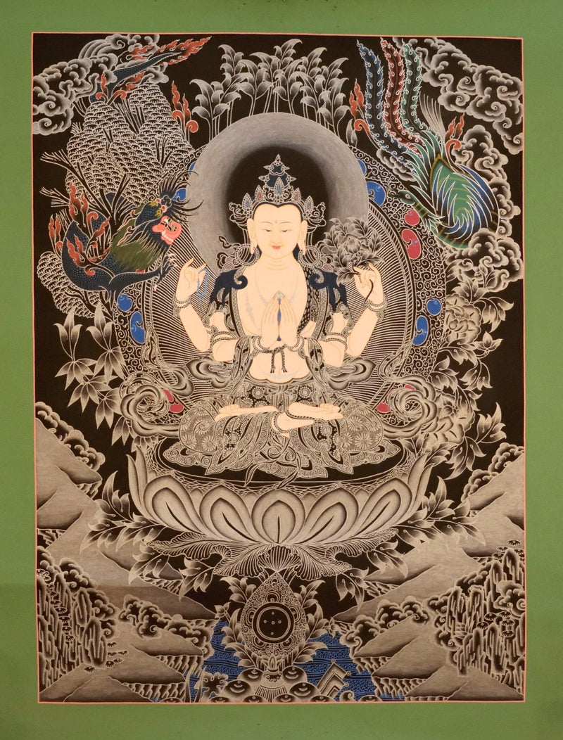 Chenrezig Thangka painting