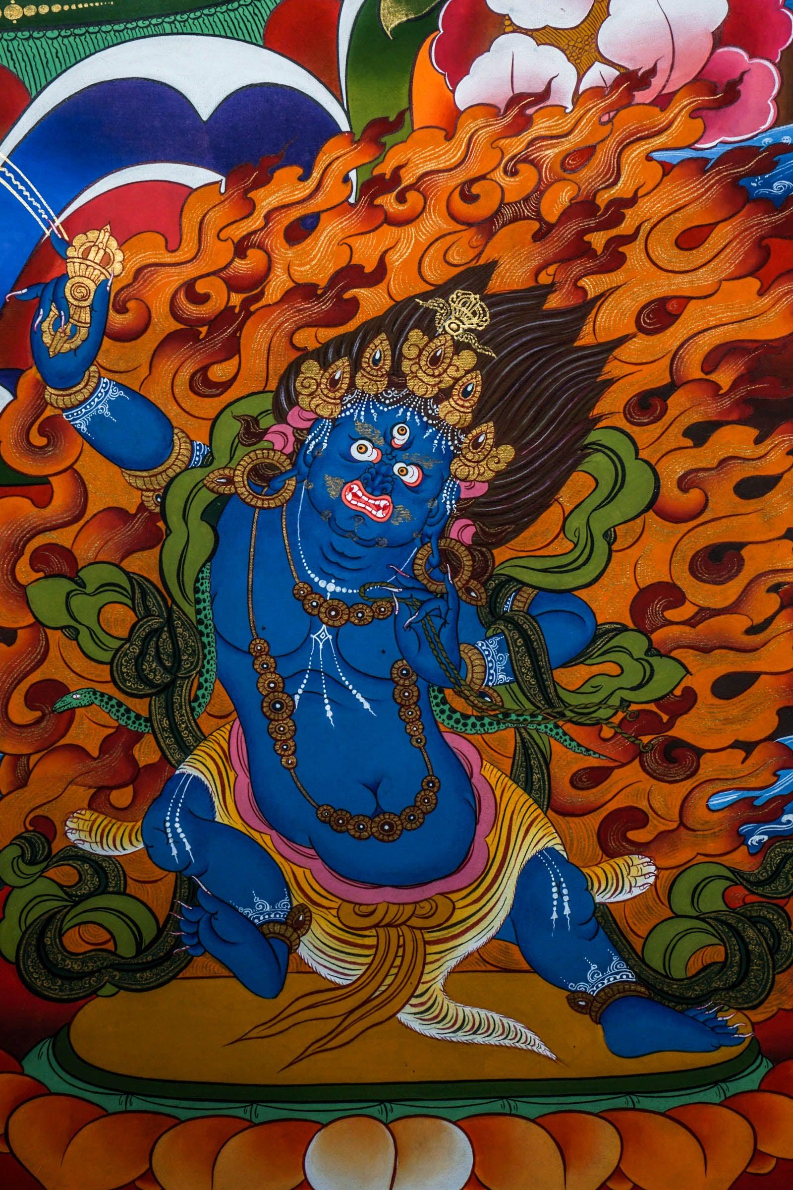 Chenrezig Tibetan Thangka - Himalayas Shop