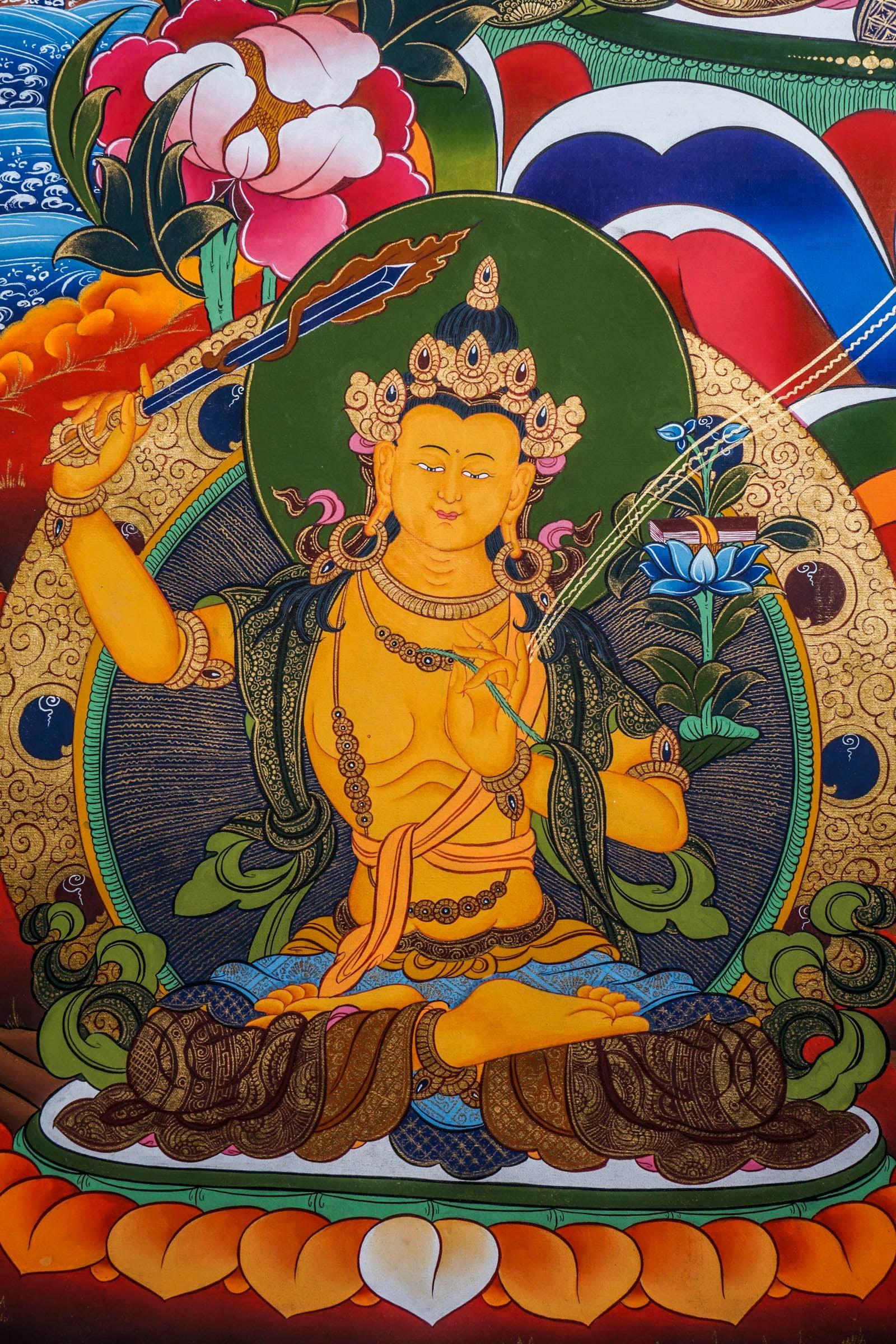 Chenrezig Tibetan Thangka - Himalayas Shop