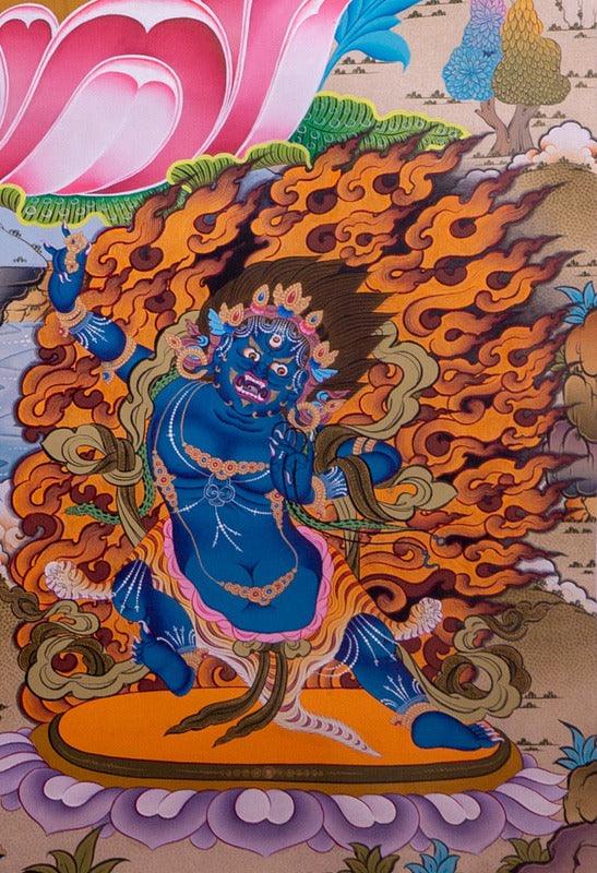 Chenrezig Thangka painting from Nepal on online at best price.