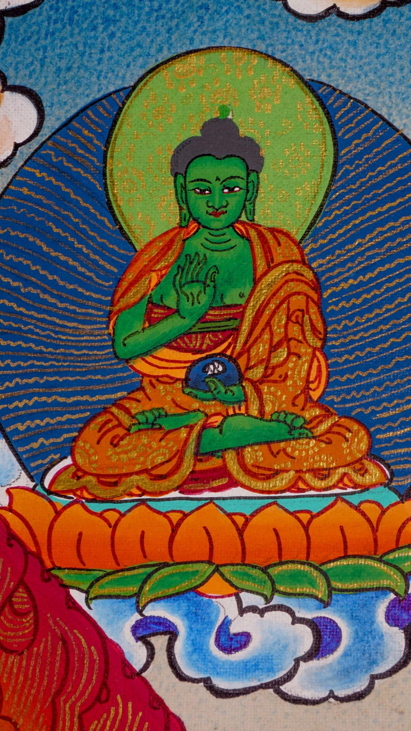 Cundi Thangka painting of Buddha Mother Tibetan Art