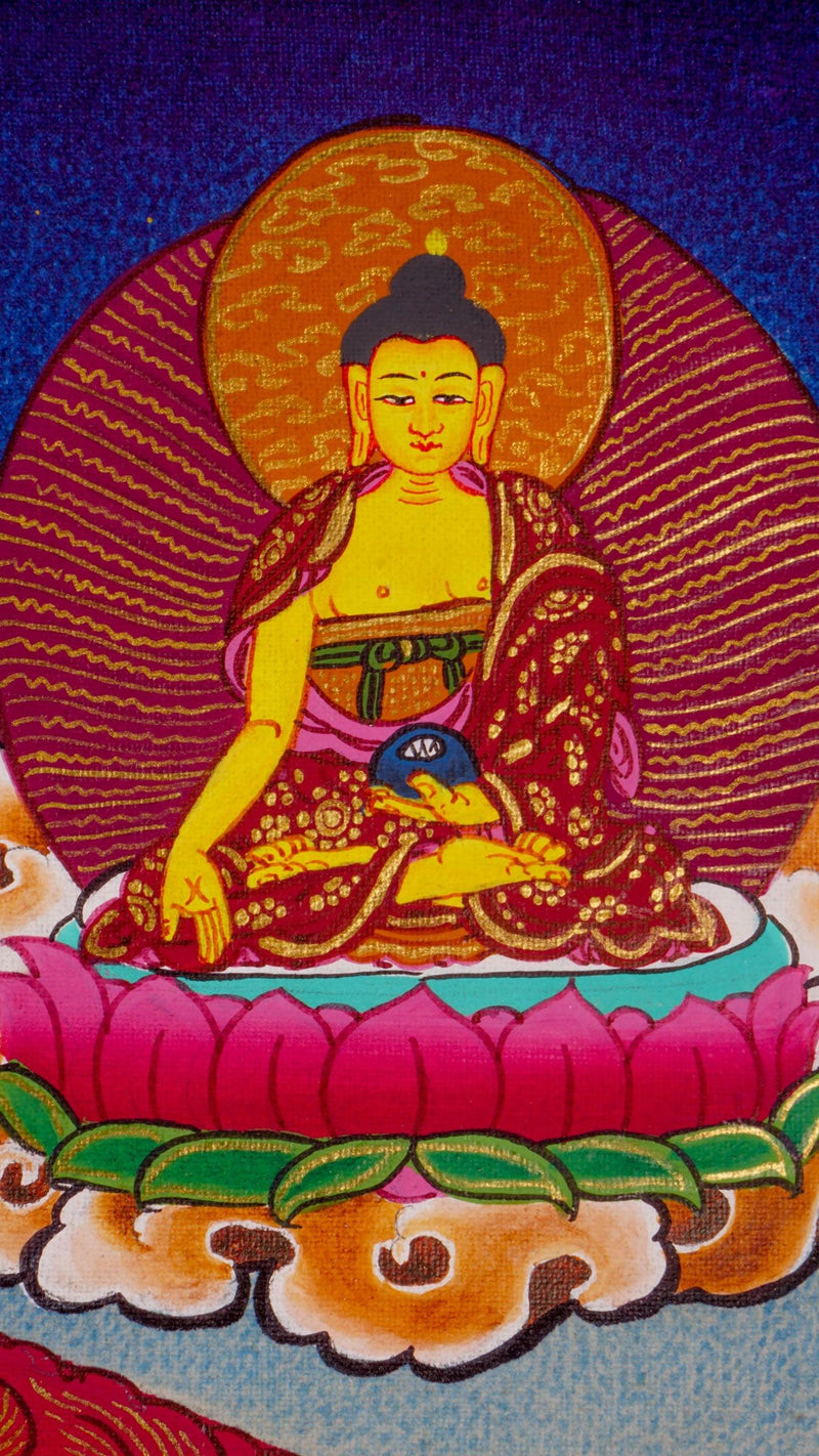 cundi thangka painting of tibetan art on cotton canvas