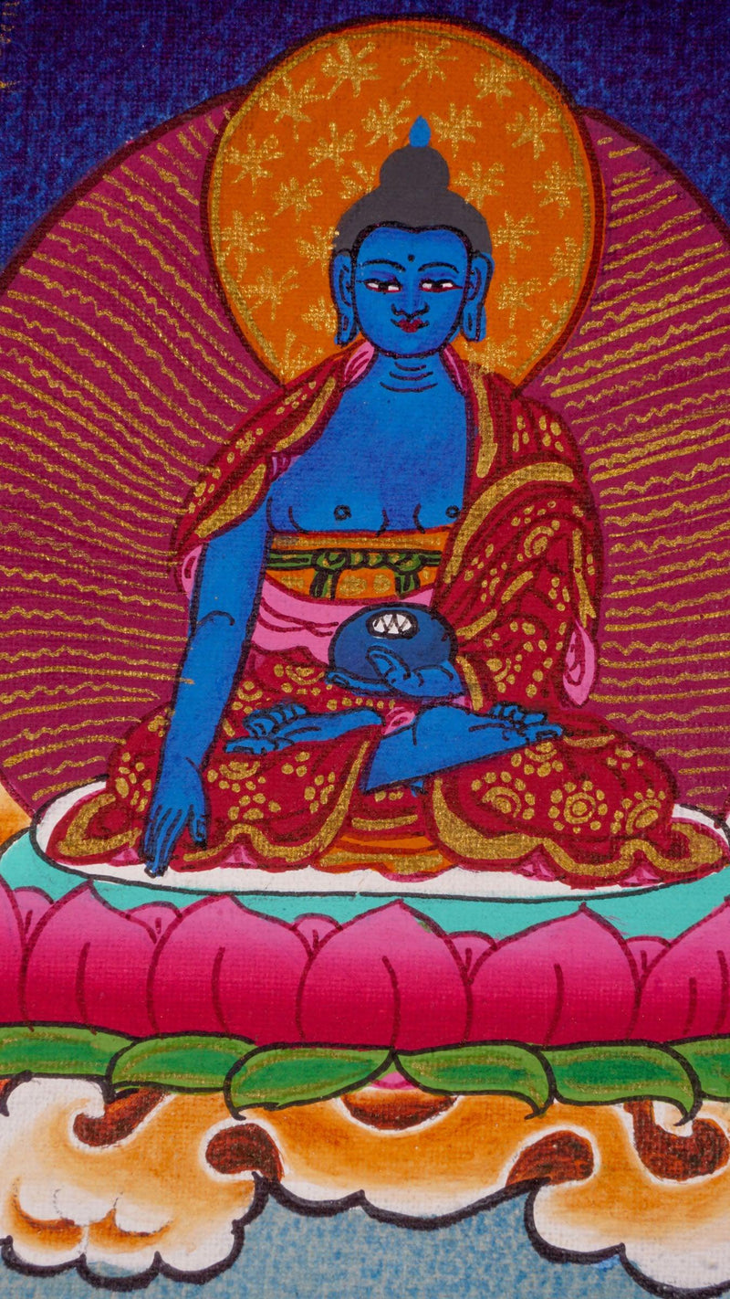 tibetan thangka painting on cotton canvas for wall hanging