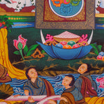 Chungapa Thangka painting on cotton canvas for wall hanging . This is a master piece art of Chungapa,