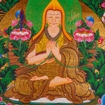 Chungapa Thangka painting on cotton canvas for wall hanging . This is a master piece art of Chungapa,