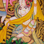 Chungapa Thangka painting on cotton canvas for wall hanging . This is a master piece art of Chungapa,
