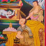Chungapa Thangka painting on cotton canvas for wall hanging . This is a master piece art of Chungapa,