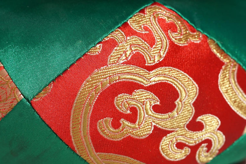 Green and Red Cushion for singing bowl