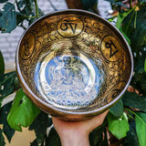 Chengresi Singing Bowl for meditation and healing. Large size Singing Bowl for Altar space.