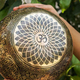 Chengresi Singing Bowl for meditation and healing. Large size Singing Bowl for Altar space.