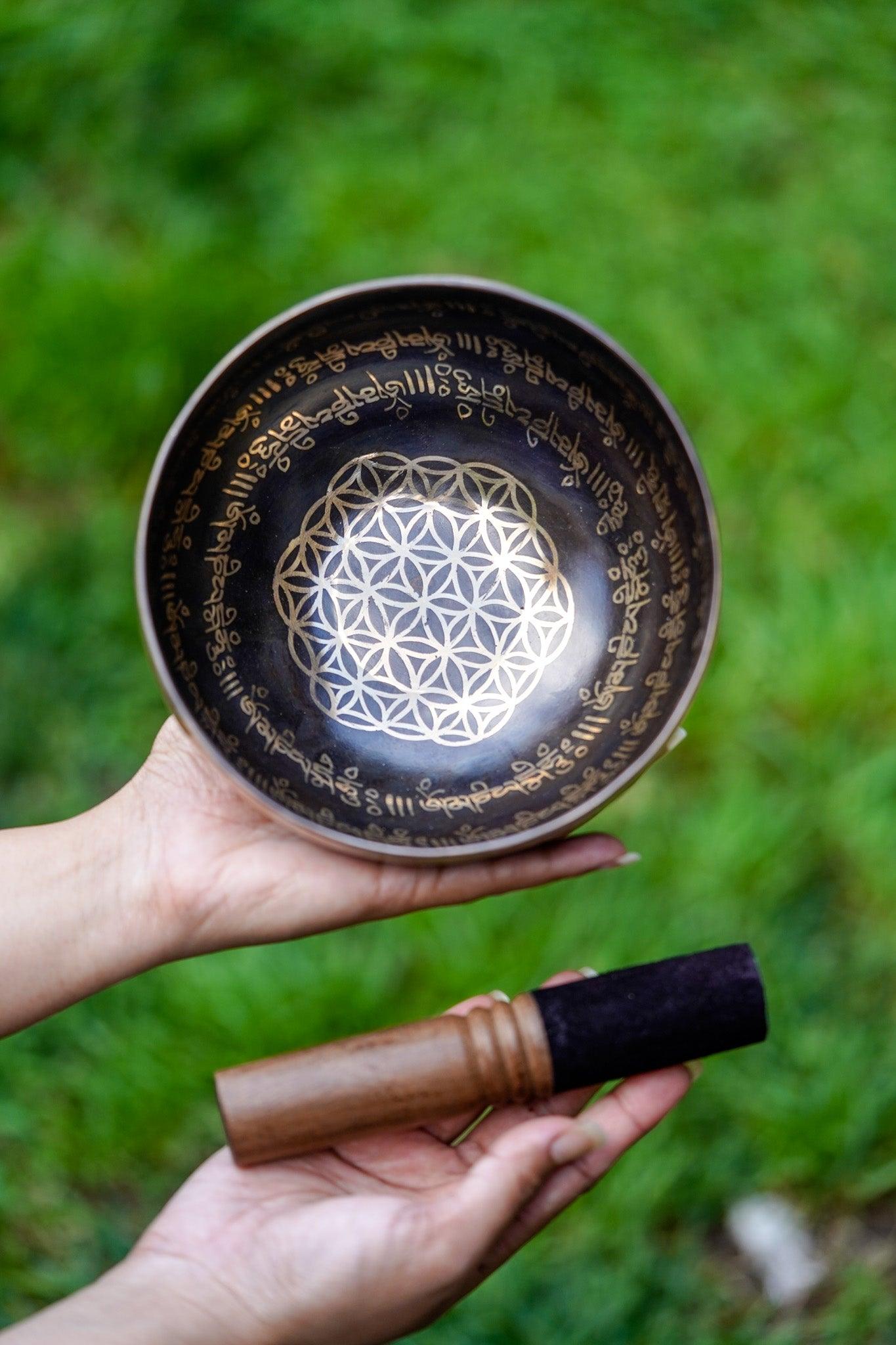 Flower of Life Singing Bowl - HimalayasShop