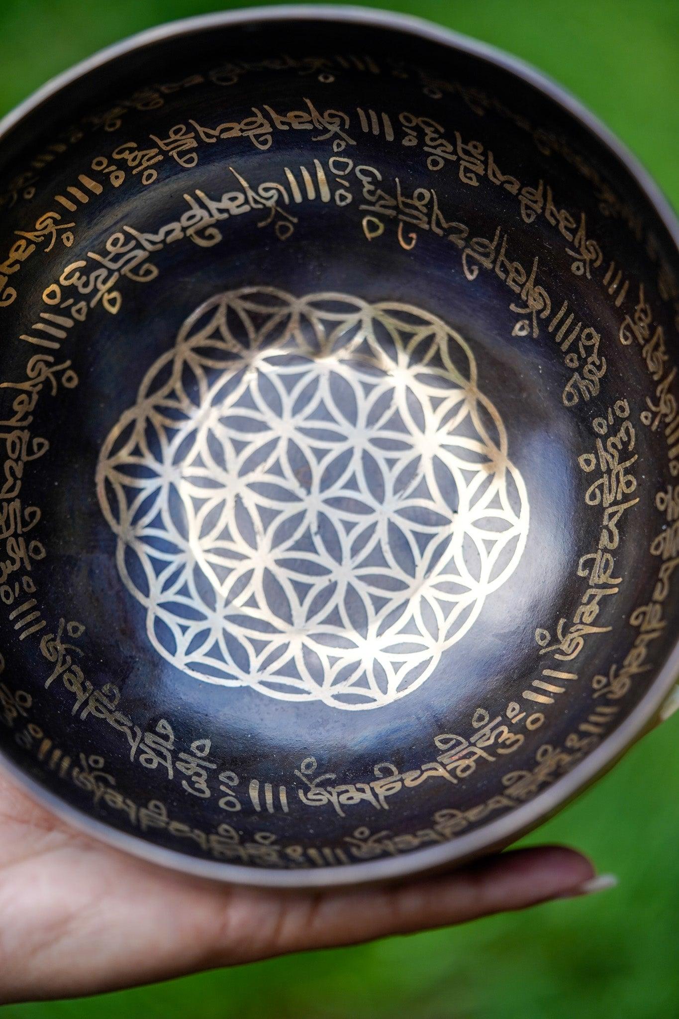 Flower of Life Singing Bowl - HimalayasShop