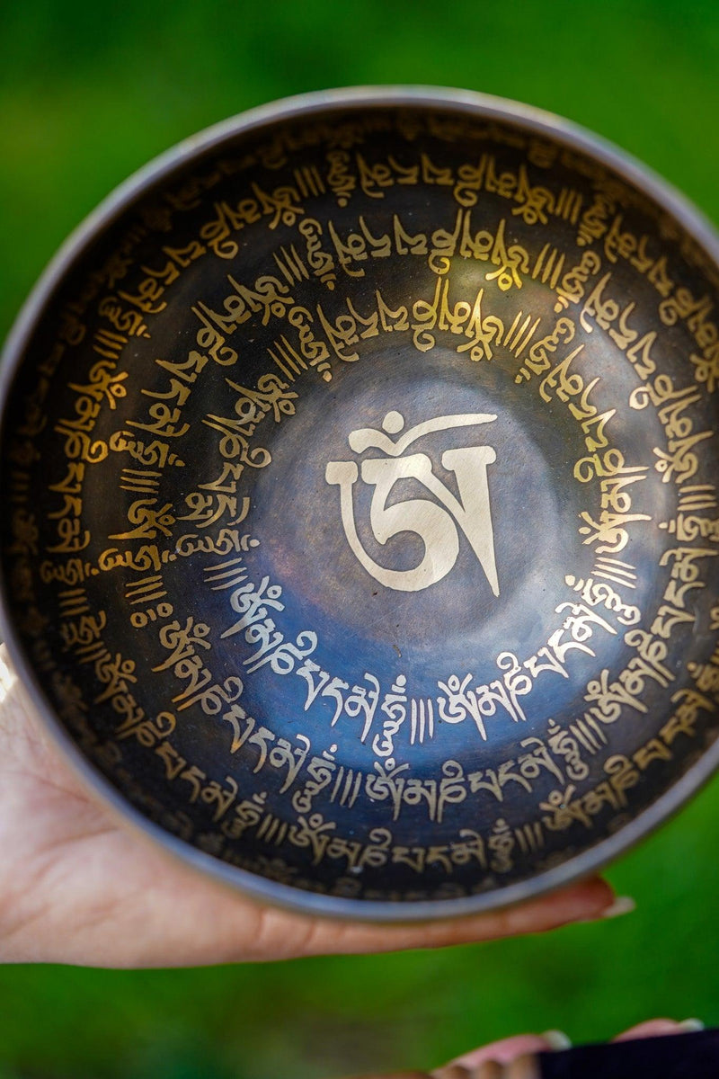 OM Mantra Singing Bowl - HimalayasShop
