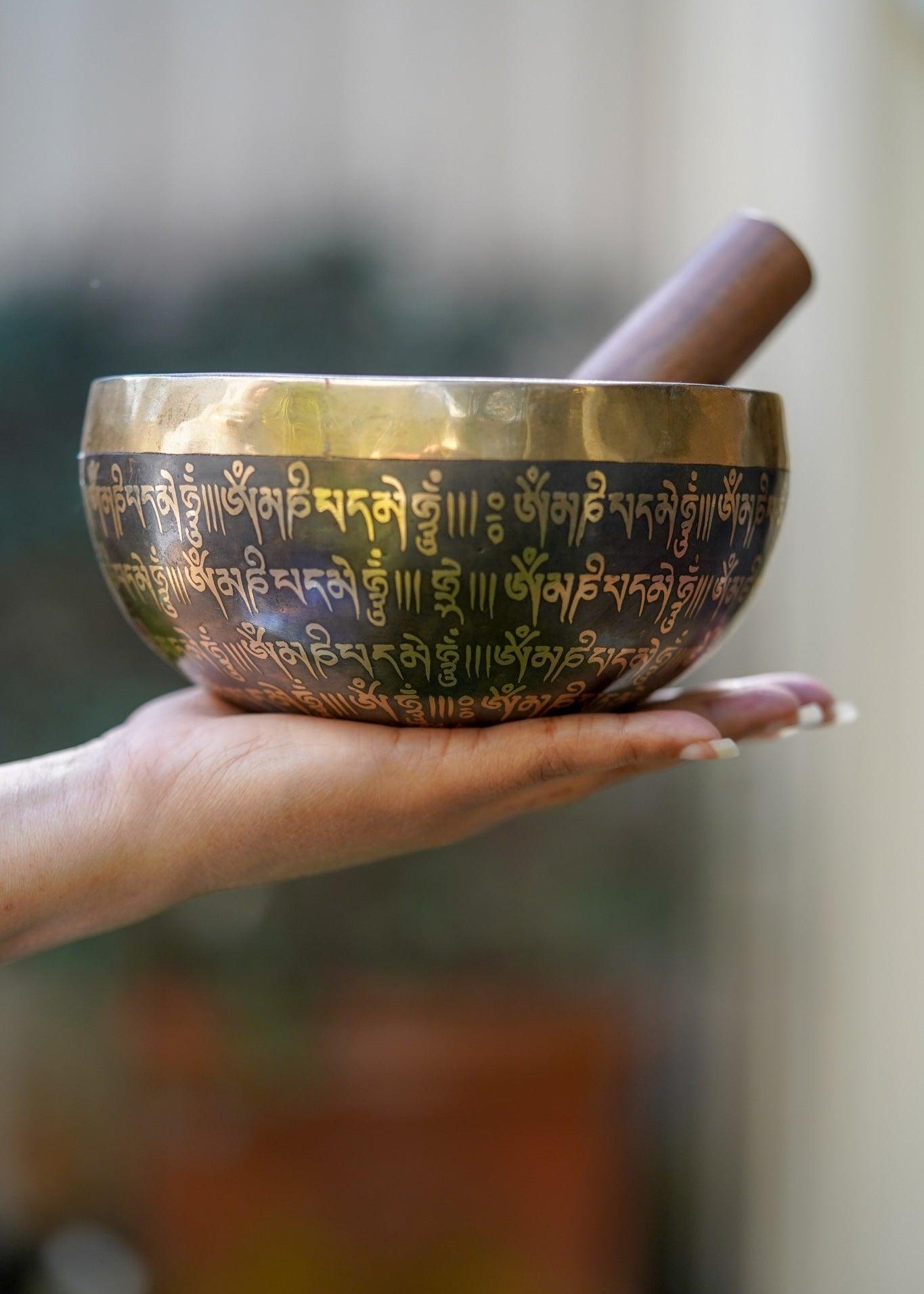 Om Mantra Singing Bowl - Himalayas Shop