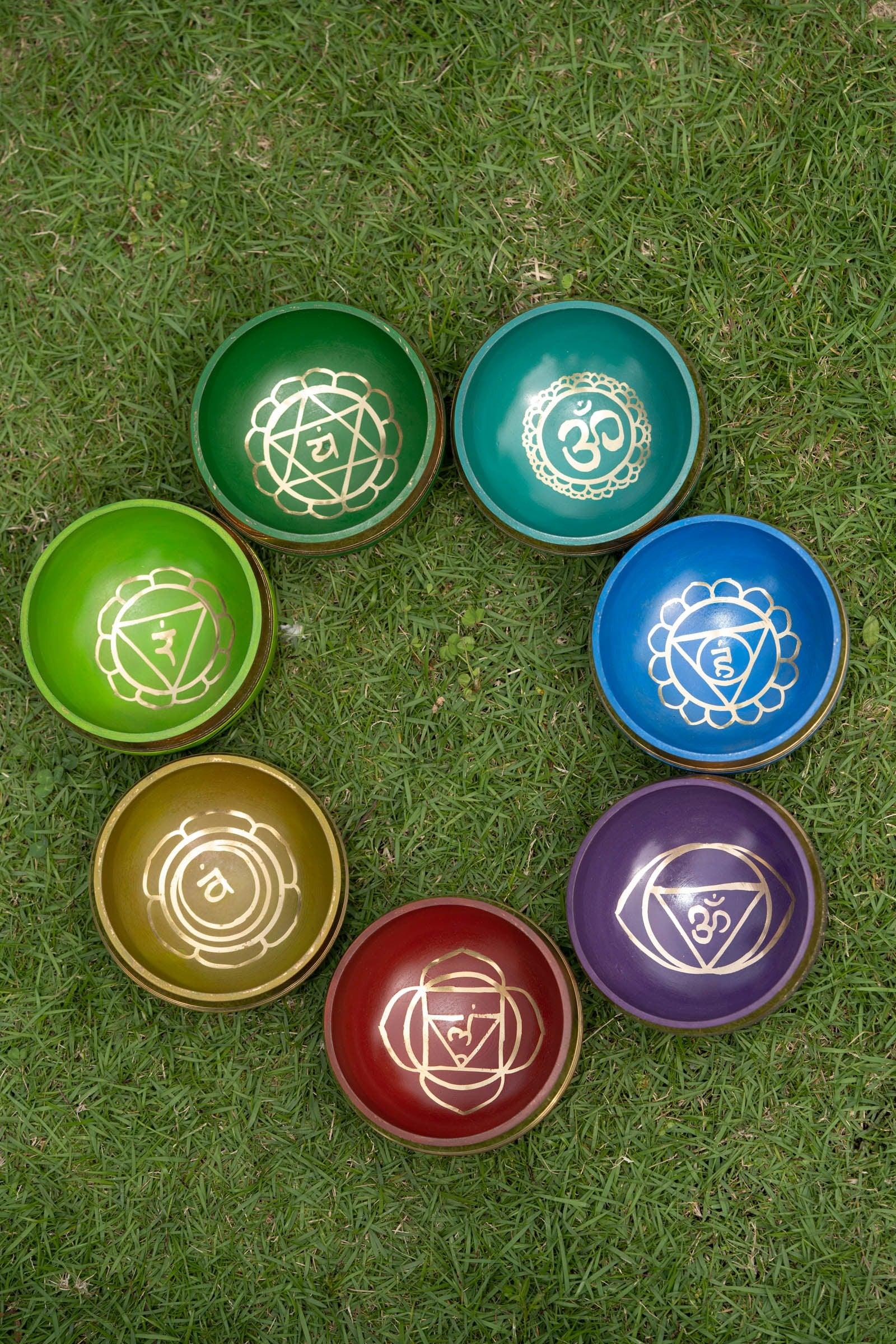 7 Chakra set Singing bowl - Himalayas Shop