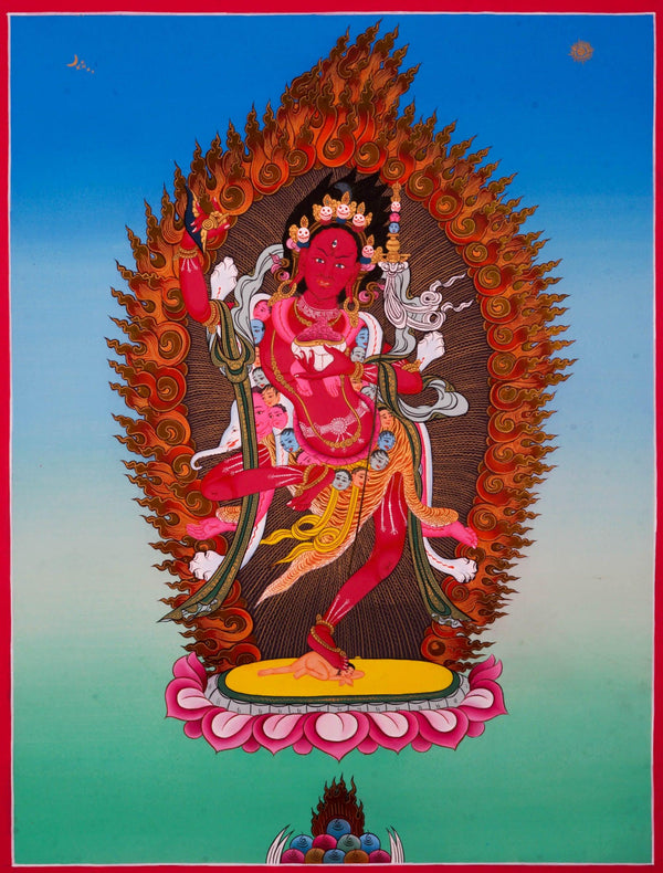 Dorjephamu Thangka Painting - HimalayasShop