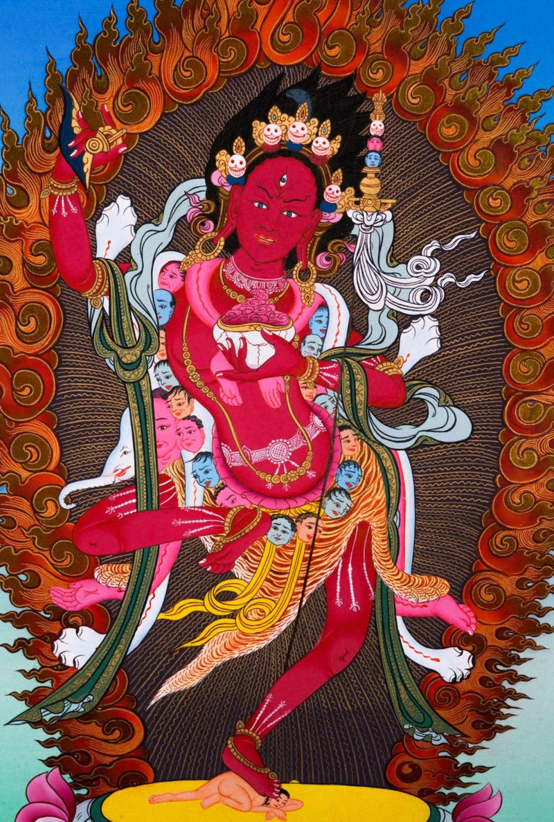 Dorjephamu Thangka Painting - Himalayas Shop