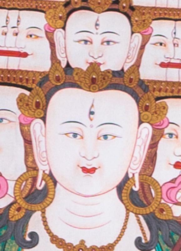 Sitatapatra thangka painting - Himalayas Shop