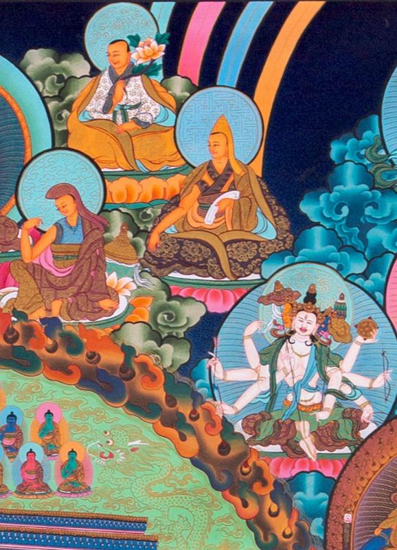 Sitatapatra thangka painting - Himalayas Shop